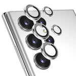 ENKAY HAT PRINCE För Samsung Galaxy S22 Ultra 5G 1 Set Ultraklart Härdat Glas Aluminiumlegering Bakkamera Linsring Skyddare