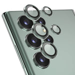 ENKAY HAT PRINCE För Samsung Galaxy S22 Ultra 5G 1 Set Ultraklart Härdat Glas Aluminiumlegering Bakkamera Linsring Skyddare