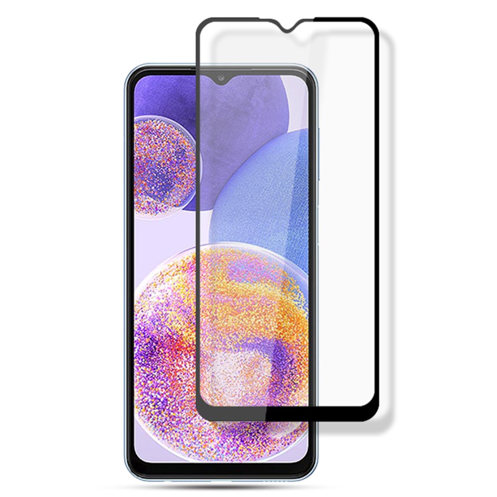 MOCOLO ridsefast hærdet glasfilm til Samsung Galaxy A23 4G / 5G (global version), heldækkende HD-klar, sekundærhærdet, eksplosionssikker, heldækkende limet skærmbeskyttelse
