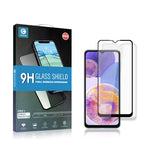 MOCOLO ridsefast hærdet glasfilm til Samsung Galaxy A23 4G / 5G (global version), heldækkende HD-klar, sekundærhærdet, eksplosionssikker, heldækkende limet skærmbeskyttelse
