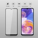 MOCOLO ridsefast hærdet glasfilm til Samsung Galaxy A23 4G / 5G (global version), heldækkende HD-klar, sekundærhærdet, eksplosionssikker, heldækkende limet skærmbeskyttelse