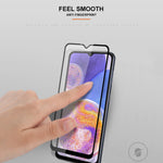 MOCOLO ridsefast hærdet glasfilm til Samsung Galaxy A23 4G / 5G (global version), heldækkende HD-klar, sekundærhærdet, eksplosionssikker, heldækkende limet skærmbeskyttelse