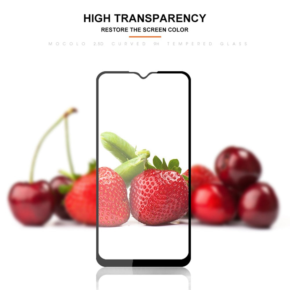 MOCOLO ridsefast hærdet glasfilm til Samsung Galaxy A23 4G / 5G (global version), heldækkende HD-klar, sekundærhærdet, eksplosionssikker, heldækkende limet skærmbeskyttelse
