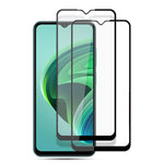 AMORUS 2 st/förpackning för Xiaomi Redmi Note 11E 5G / Redmi 10 5G / Redmi 10 Prime+ 5G, silkestryck härdat glas skärmskydd heltäckande lim explosionsfri ultra HD-film