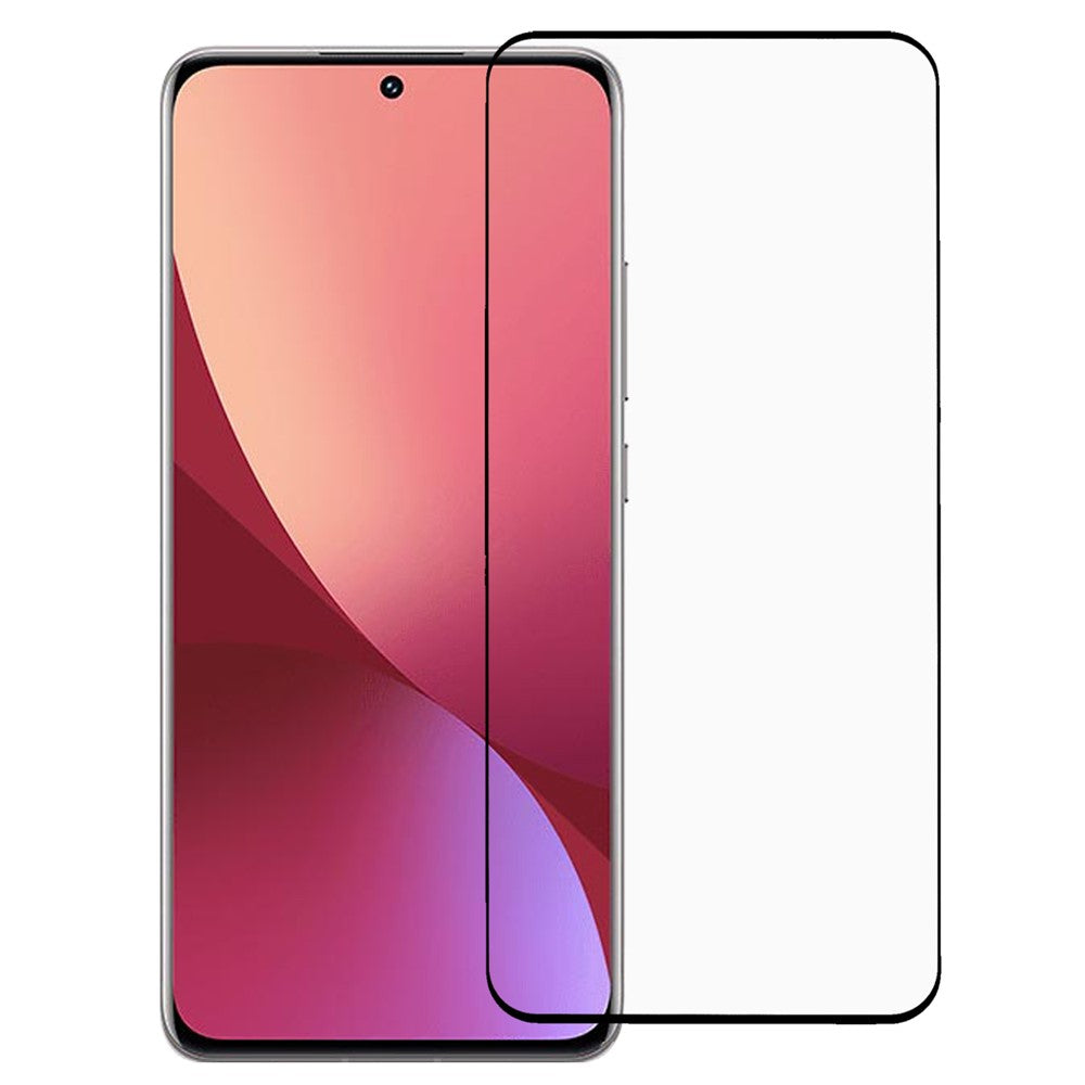 Skärmskydd för Xiaomi 12 Pro 5G / 12S Pro 5G / 12 Pro (Dimensity) 5G, 3D-böjd heltäckande sidoskydd med HD-glas, klart