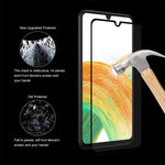 HAT PRINCE 2.5D Arc Edge Screen Film for Samsung Galaxy A33 5G, 0.26mm Full Glue Full Size 9H Tempered Glass Screen Protector