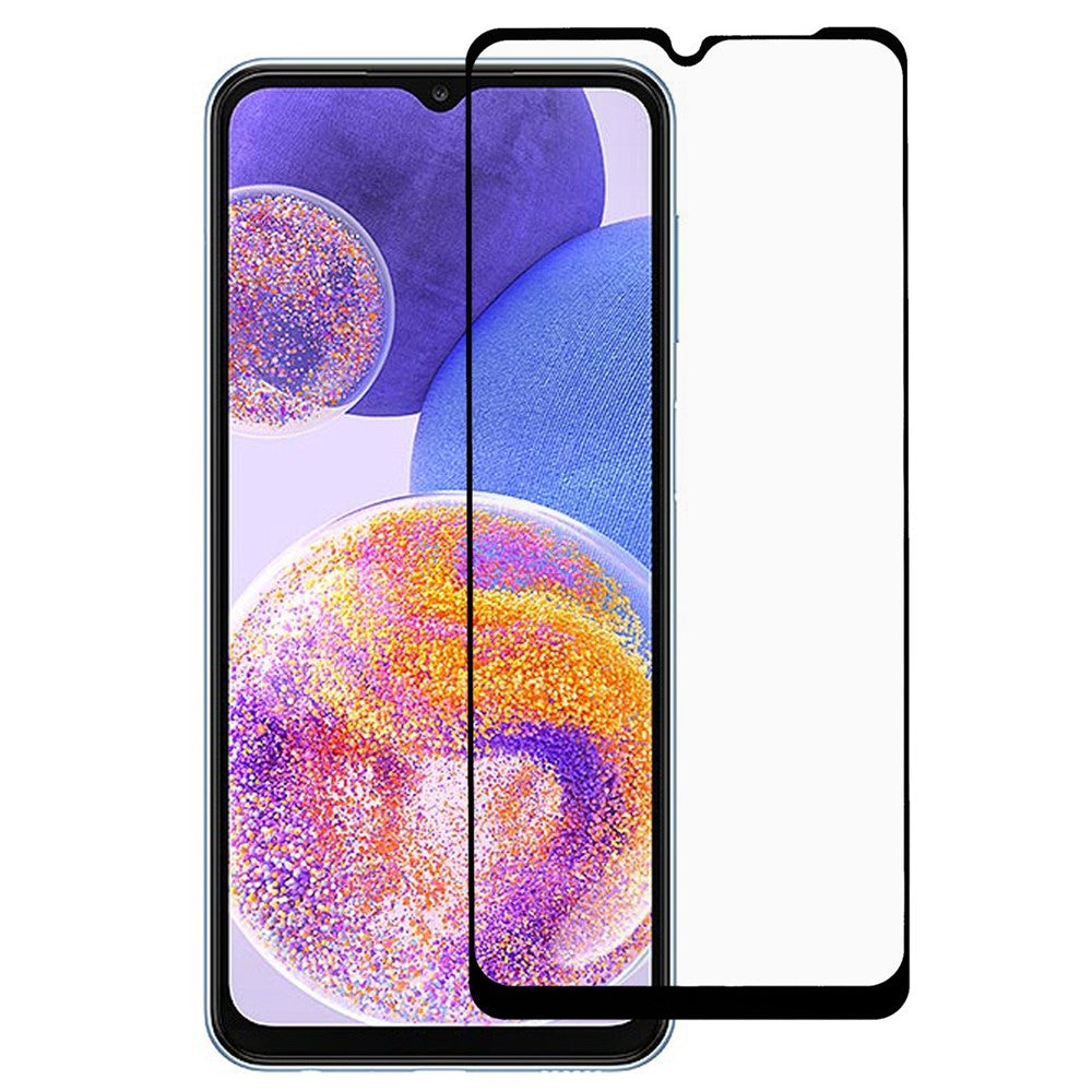 Ultraklart hærdet silkepresset glas i fuld dækning til Samsung Galaxy A23 4G / 5G (global version), HD-skærmbeskyttelsesfilm i fuld opløsning