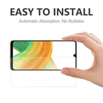 HAT PRINCE för Samsung Galaxy A33 5G Härdat Glas Film 2.5D Arc Edge 9H 0.26mm Helklistrad Skärmskydd