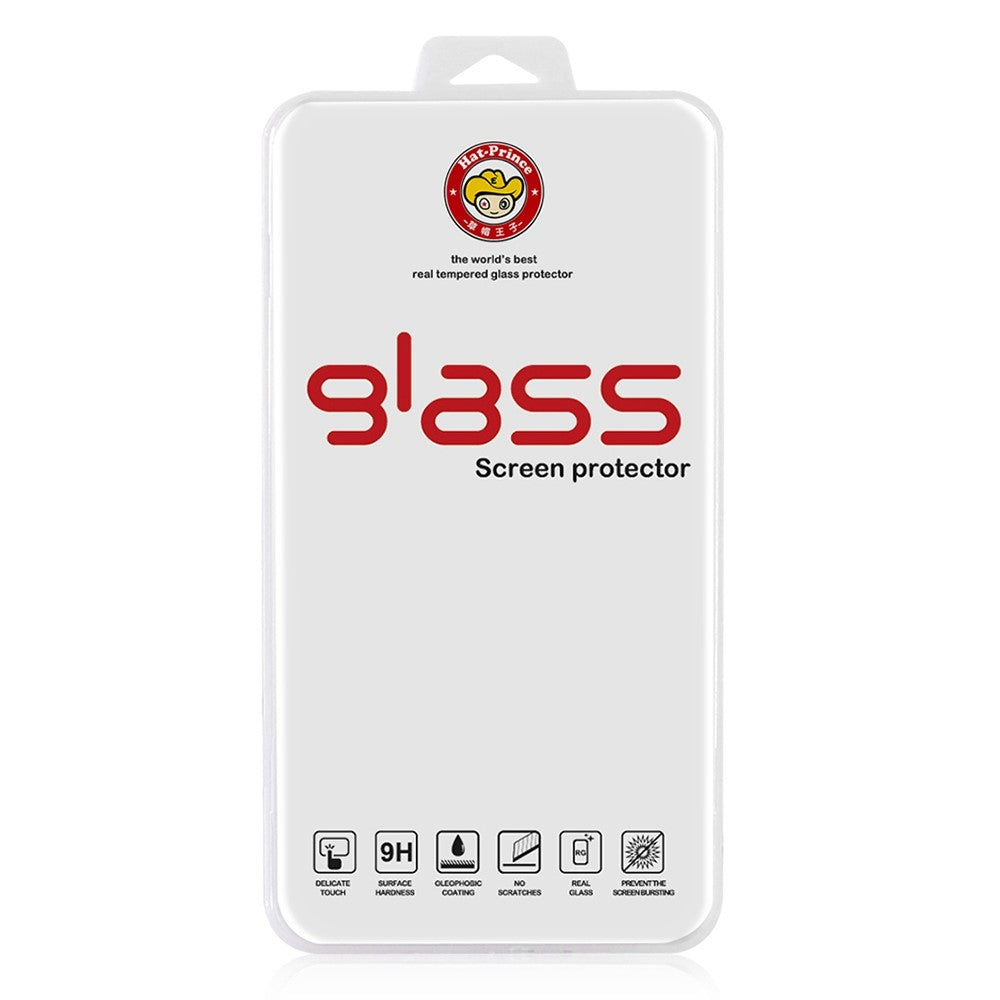 HAT PRINCE för Xiaomi Poco M4 Pro 5G Explosionsskyddande HD Full Glue 2.5D Arc Edge 0.26mm 9H Härdat Glas Skärmskydd