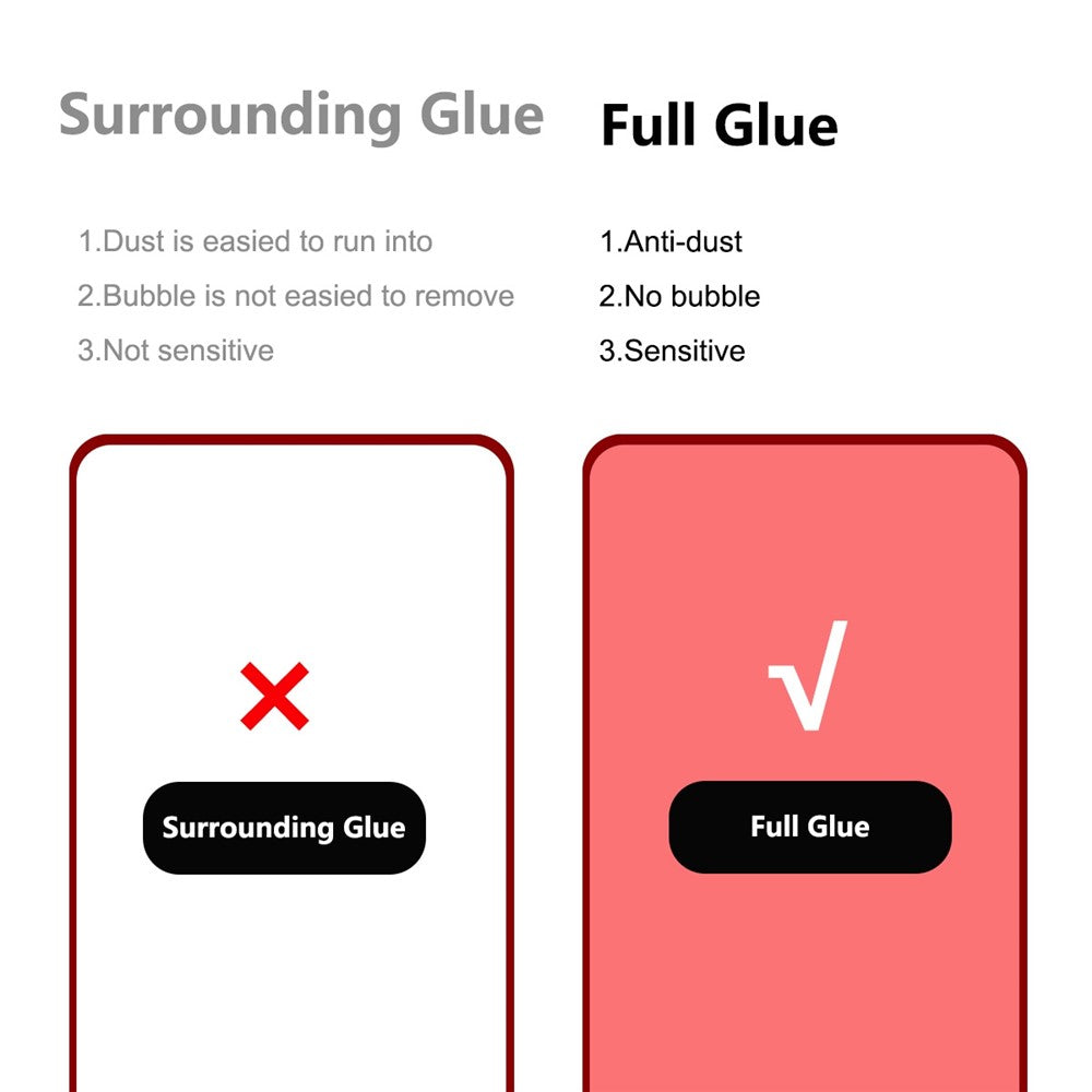 HAT PRINCE 2Pcs/Pack Full Coverage Screen Film for Huawei nova 9 SE, HD Anti-explosion 0.26mm 2.5D Arc Edge 9H Full Glue Tempered Glass Screen Protector