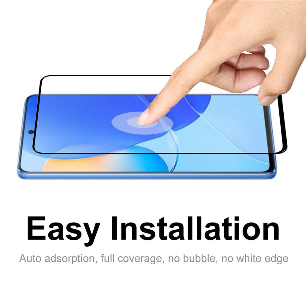 HAT PRINCE 2Pcs/Pack Full Coverage Screen Film for Huawei nova 9 SE, HD Anti-explosion 0.26mm 2.5D Arc Edge 9H Full Glue Tempered Glass Screen Protector