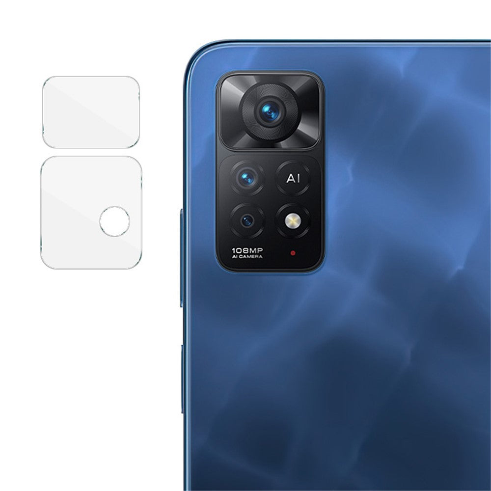 IMAK 1-set för Xiaomi Redmi Note 11E Pro/Note 11 Pro 4G (MediaTek)/Note 11 Pro 5G (Qualcomm)/Note 11 Pro+ 5G (Indien) HD genomskinligt härdat glas för kameralinsskydd