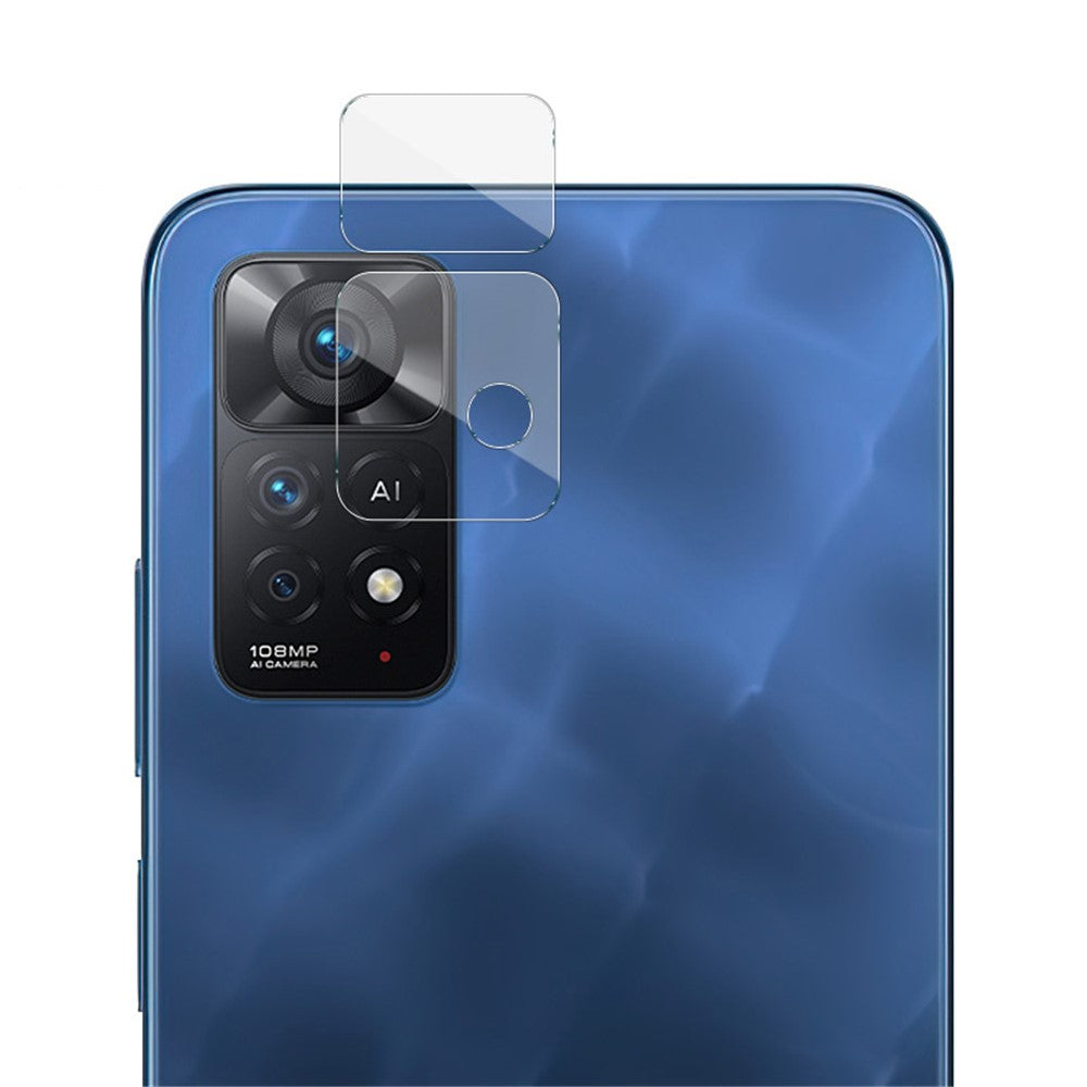 IMAK 1-set för Xiaomi Redmi Note 11E Pro/Note 11 Pro 4G (MediaTek)/Note 11 Pro 5G (Qualcomm)/Note 11 Pro+ 5G (Indien) HD genomskinligt härdat glas för kameralinsskydd