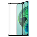 ENKAY HAT PRINCE 2 st/set HD skärmskydd för Xiaomi Redmi Note 11E 5G / Redmi 10 5G / Redmi 10 Prime+ 5G, heltäckande, heltäckande lim, fingeravtrycksskyddande 6D-silkestryck, härdat glasfilm