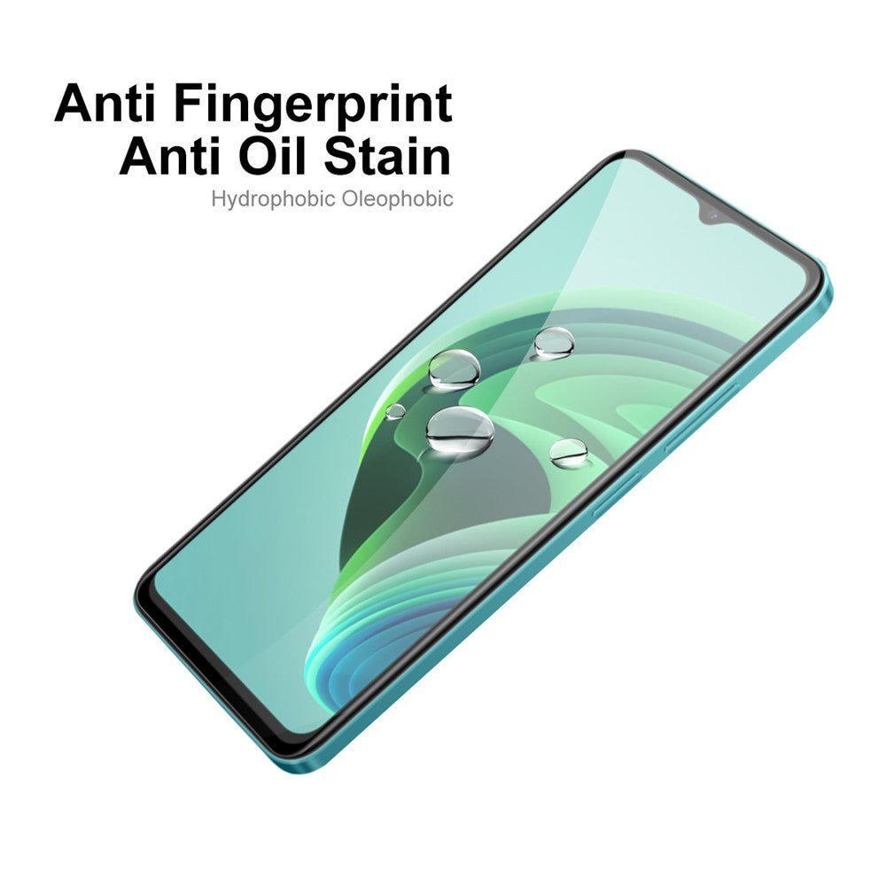 ENKAY HAT PRINCE 2 st/set HD skärmskydd för Xiaomi Redmi Note 11E 5G / Redmi 10 5G / Redmi 10 Prime+ 5G, heltäckande, heltäckande lim, fingeravtrycksskyddande 6D-silkestryck, härdat glasfilm