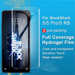 IMAK för Xiaomi Black Shark 5/5 Pro/5 RS 2 st/set Hydrogelfilm III Skärmskydd Högkänslig Heltäckande Transparent Mjuk TPU Skyddsfilm