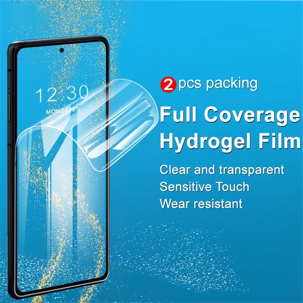 IMAK för Xiaomi Black Shark 5/5 Pro/5 RS 2 st/set Hydrogelfilm III Skärmskydd Högkänslig Heltäckande Transparent Mjuk TPU Skyddsfilm