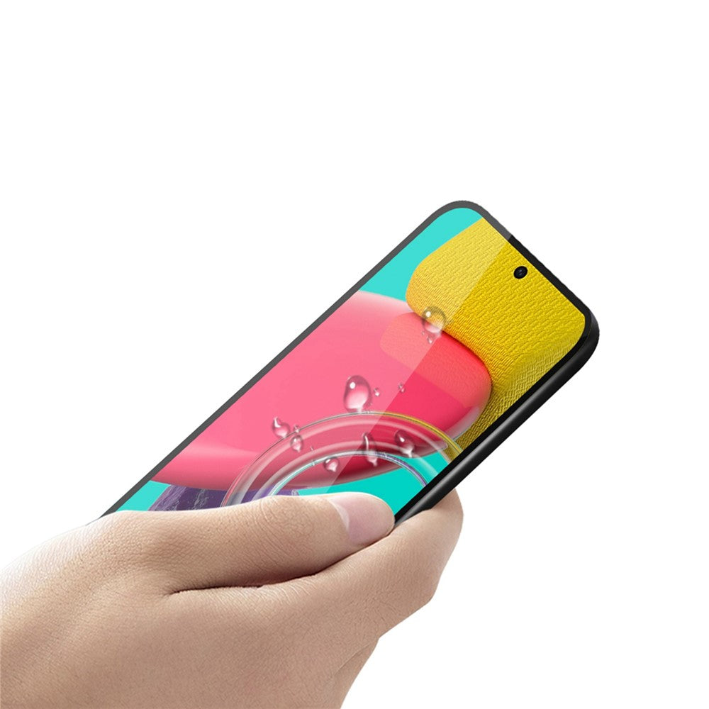 PINWUYO JK Hærdet Glas Film Serie-2 til Samsung Galaxy M53 5G Fuld Lim Boblefri Skærmbeskytter Fuld Dækning Hærdet Glas Film