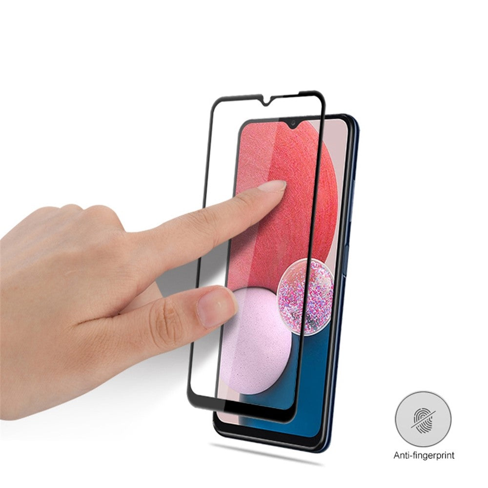 MOCOLO Solid Defense Skærmbeskyttelse til Samsung Galaxy A13 4G, Silketrykt HD Hærdet Glas Fuld Lim Fuld Dækning Film