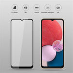 MOCOLO Solid Defense Skærmbeskyttelse til Samsung Galaxy A13 4G, Silketrykt HD Hærdet Glas Fuld Lim Fuld Dækning Film