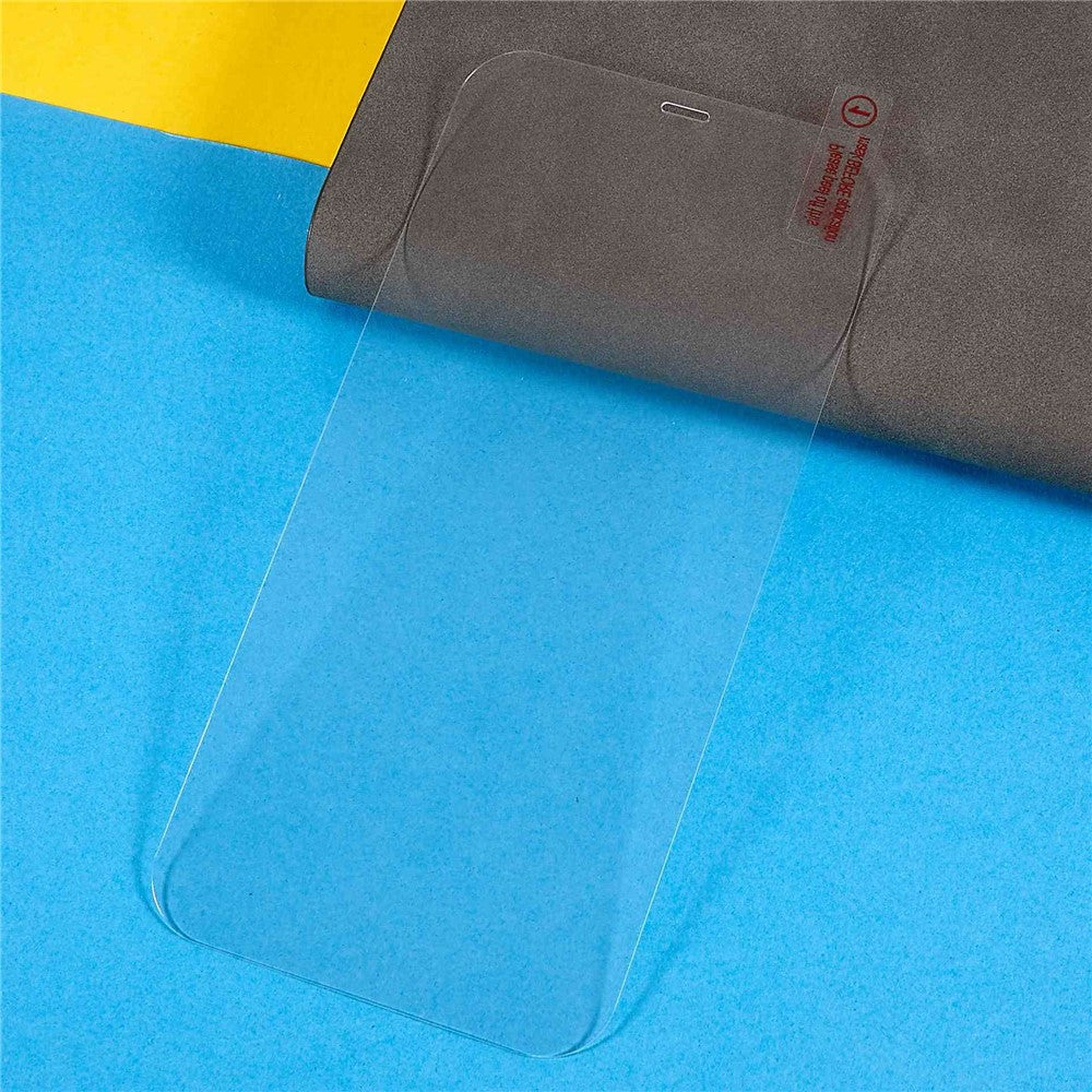 RURIHAI för iPhone 12 Pro Max 6,7 tums genomskinligt AGC-härdat glasskärmskydd heltäckande lim, anti-fingeravtryck 2,5D reptålig filmskydd