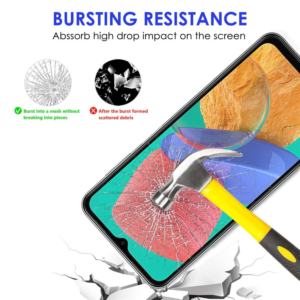 For Samsung Galaxy M33 5G (Global Version) Super Slim Black Edge Ultra Clear Wear-resistant AGC Glass Full Coverage Full Glue Tempered Glass Screen Protector