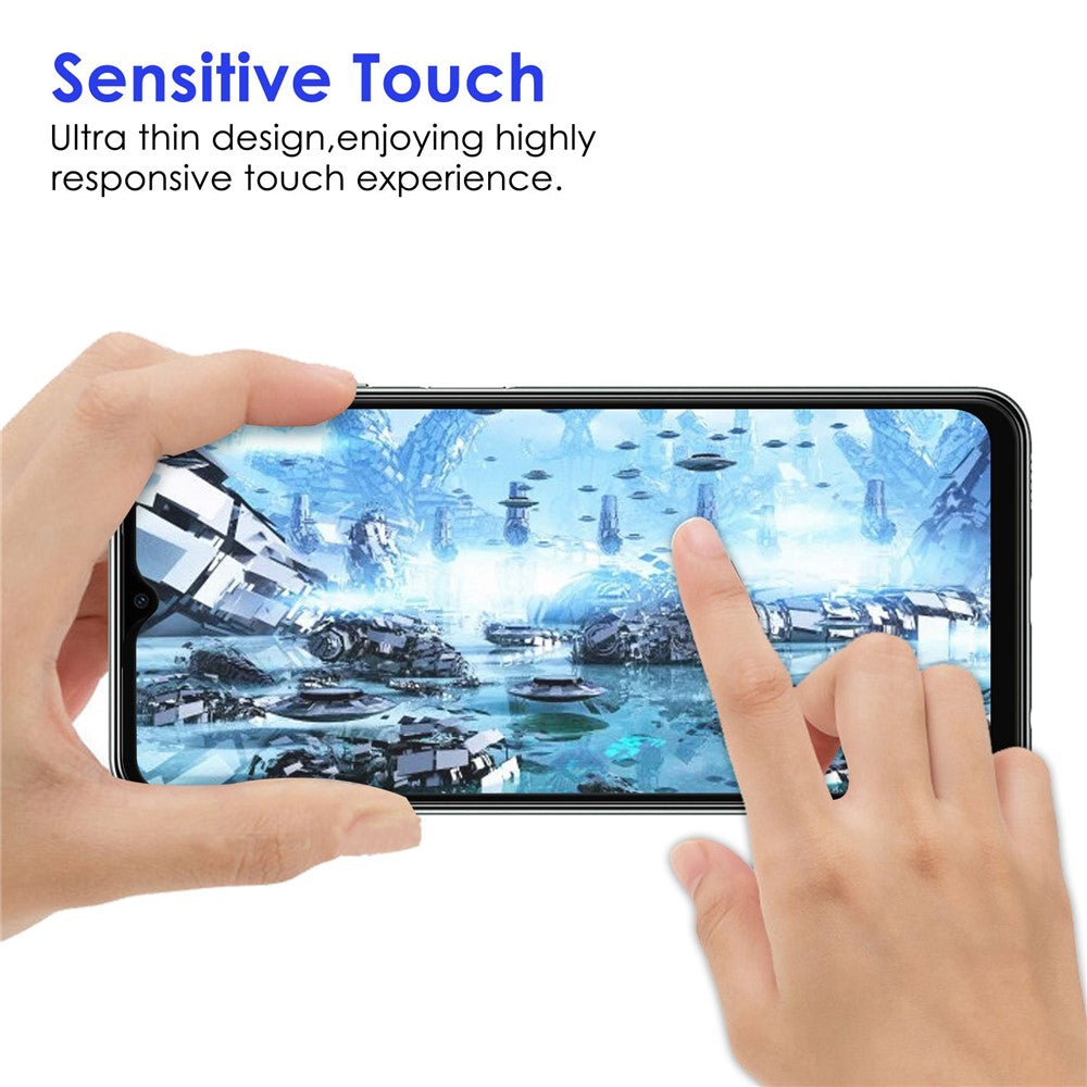 For Samsung Galaxy M33 5G (Global Version) Super Slim Black Edge Ultra Clear Wear-resistant AGC Glass Full Coverage Full Glue Tempered Glass Screen Protector