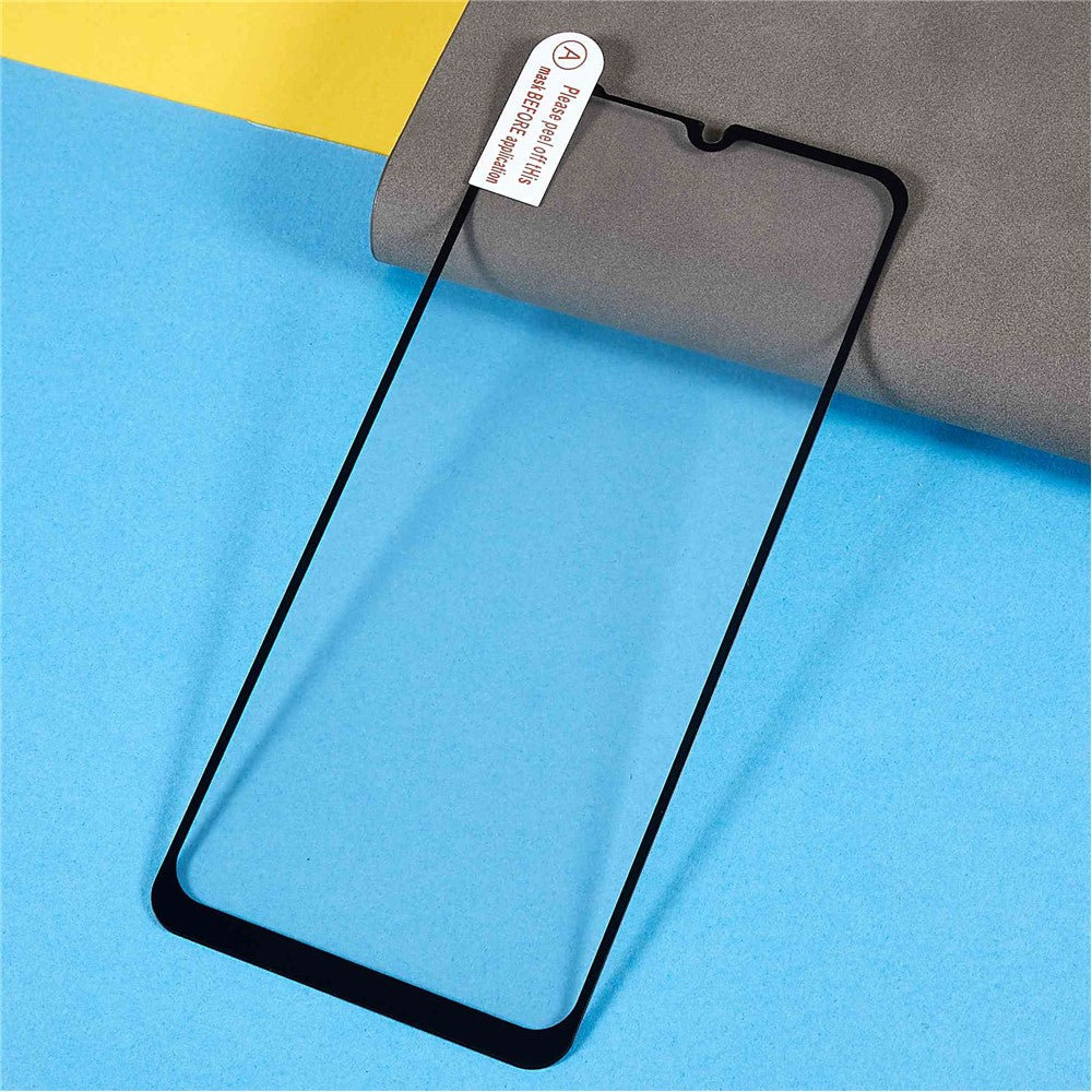 Til Samsung Galaxy M23 5G/F23 5G HD Klar Silke Print Hærdet Glas Film Fuld Dækning Ridsefast Fuld Lim Skærmbeskytter