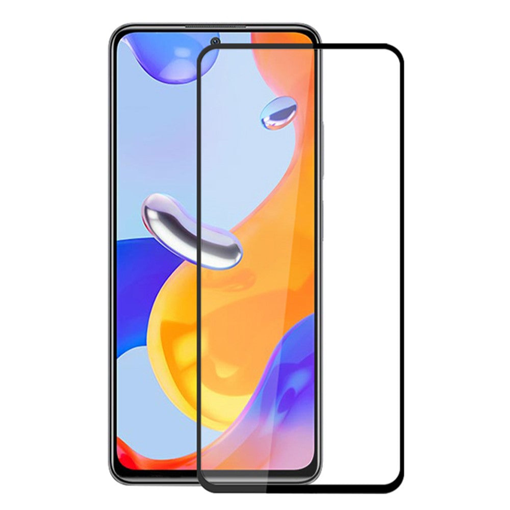 MOCOLO For Xiaomi Redmi Note 12 Pro 4G / 11 Pro 4G (MediaTek) / Note 11 Pro 5G (Qualcomm) Silk Printing Full Coverage Tempered Glass Secondary Strengthening Full Glue HD Clear Screen Protector
