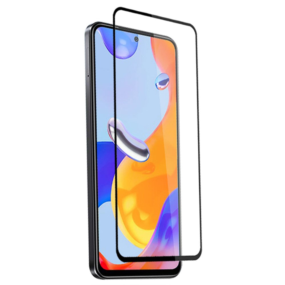 MOCOLO For Xiaomi Redmi Note 12 Pro 4G / 11 Pro 4G (MediaTek) / Note 11 Pro 5G (Qualcomm) Silk Printing Full Coverage Tempered Glass Secondary Strengthening Full Glue HD Clear Screen Protector