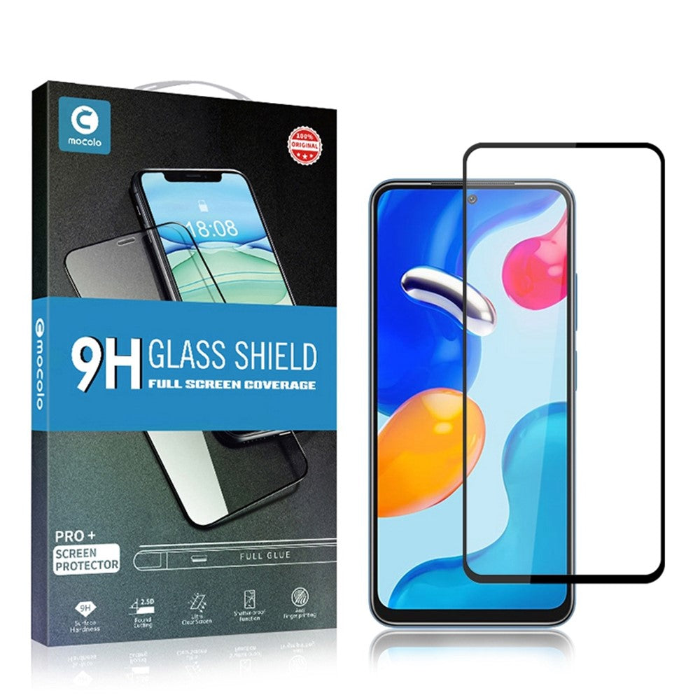 MOCOLO For Xiaomi Redmi Note 11 4G (Qualcomm)/Note 11S 4G Double Defense Silk Printing Tempered Glass Full Glue Full Screen Protector
