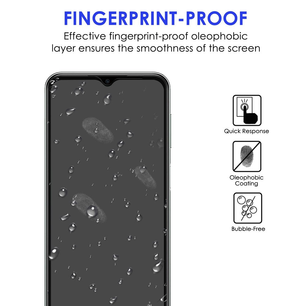 Samsung Galaxy A23 5G (Global Version) / 4G Svart Kant Skärmskydd HD Klart Anti-Fingeravtryck Fullt Glue Fullt Skärmskydd AGC Härdat Glasfilm