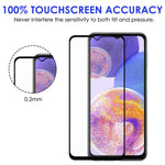 Samsung Galaxy A23 5G (Global Version) / 4G Svart Kant Skärmskydd HD Klart Anti-Fingeravtryck Fullt Glue Fullt Skärmskydd AGC Härdat Glasfilm