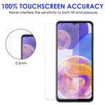 Til Samsung Galaxy A23 5G (Global version) / 4G 2.5D Buet Kantbeskyttelse Hærdet Glasfilm Kant HD Klar Anti-ridse Skærmbeskytter