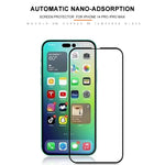 MOCOLO For iPhone 14 Pro Max 6.7 inch Silk Printing Full Glue HD Clear Full Covering Tempered Glass Secondary Hardening Screen Protector