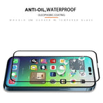 MOCOLO For iPhone 14 Pro Max 6.7 inch Silk Printing Full Glue HD Clear Full Covering Tempered Glass Secondary Hardening Screen Protector