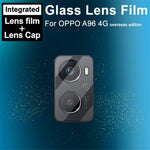 IMAK för Oppo A96 4G oljebeständig härdad glas HD kameralinsfilm + akryl linsskydd
