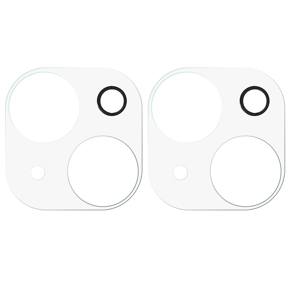 iPhone 14 6,1 tommer / 14 Plus 6,7 tommer, 2 stk./pakke, 3D Arc Edge-hærdet glasfilm til bagkameraets linse med HD-klarhed