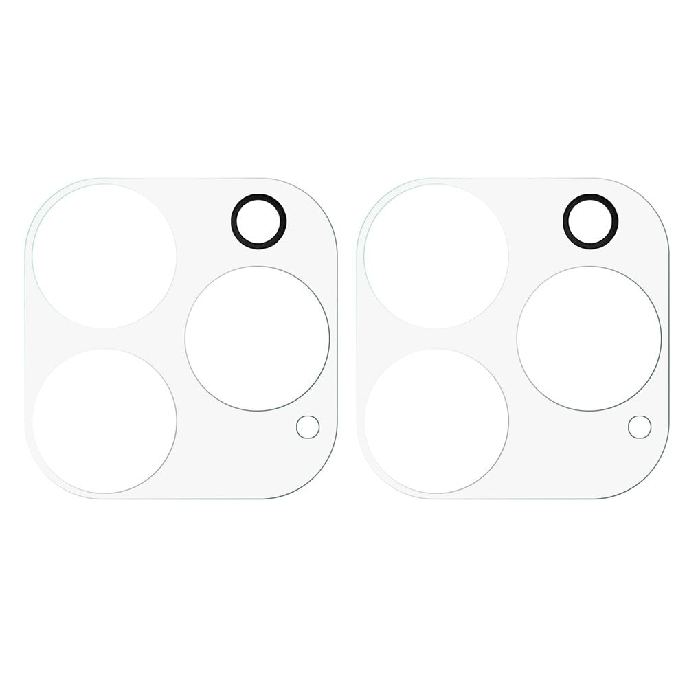 For iPhone 14 Pro 6.1 inch/14 Pro Max 6.7 inch 2Pcs/Pack 3D Arc Edge Camera Lens Protector HD Clear 9H Tempered Glass Anti-Scratch Camera Lens Screen Cover