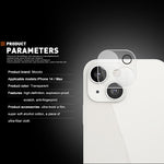 MOCOLO for iPhone 14 Plus 6.7 inch Anti-scratch Silk Printing 9H Explosion-proof Tempered Glass Back Camera Lens Protector