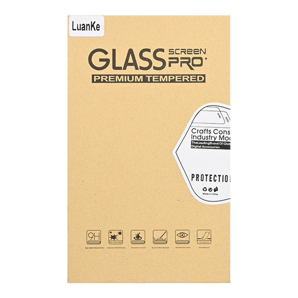 LUANKE För Samsung Galaxy S21 FE 5G Härdat Glas Skärmskydd Klar 9H Hårdhet 2.5D Helhäftande Film