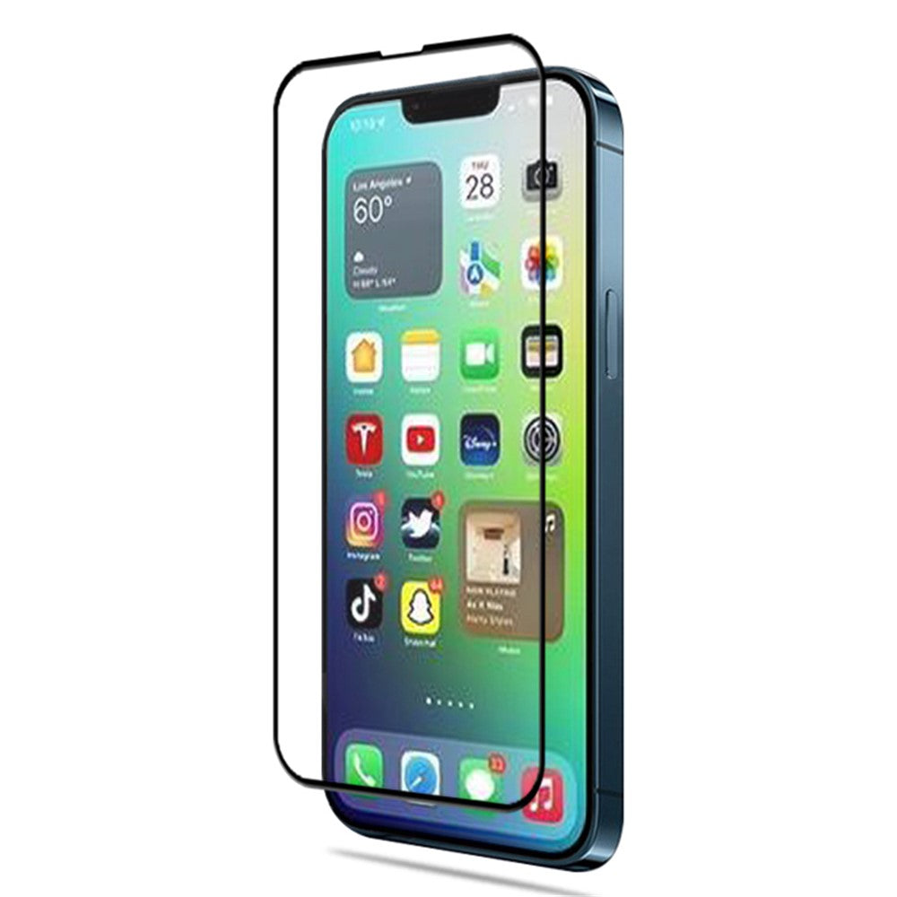 MOCOLO til iPhone 14 Plus 6,7 tommer Boblefri Anti-plet Fuld Dækning 3D Buet Kant Skærmbeskytter HD Hærdet Glasfolie Fuld Lim
