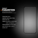 MOCOLO til iPhone 14 Plus 6,7 tommer Boblefri Anti-plet Fuld Dækning 3D Buet Kant Skærmbeskytter HD Hærdet Glasfolie Fuld Lim