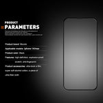 MOCOLO For iPhone 14 Plus 6.7 inch Silk Printing HD Full Glue Tempered Glass Secondary Strengthening Anti-scratch Full Screen Protector