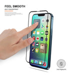 MOCOLO For iPhone 14 Plus 6.7 inch Silk Printing HD Full Glue Tempered Glass Secondary Strengthening Anti-scratch Full Screen Protector