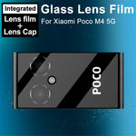 IMAK för Xiaomi Poco M4 5G HD-linsfilm i härdat glas + akryllinsskydd Integrerat bakre kameralinsskydd