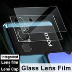 IMAK för Xiaomi Poco M4 5G HD-linsfilm i härdat glas + akryllinsskydd Integrerat bakre kameralinsskydd