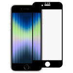 For iPhone SE (2020) / SE (2022) / iPhone 7 / 8 9D Full Cover Side Glue Tempered Glass Film Anti-Explosion Silk Printing Screen Protector