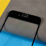 For iPhone SE (2020) / SE (2022) / iPhone 7 / 8 9D Full Cover Side Glue Tempered Glass Film Anti-Explosion Silk Printing Screen Protector