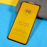 Samsung Galaxy S21 FE 5G 9D Sidolim Härdat Glas Skärmskydd Silk Print Explosionsskyddsfilm